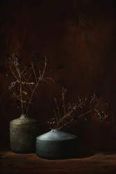 Moody Botanical Vases