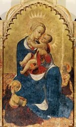Madonna and Child, central panel of Altarpiece of St Dominic of Cortona, ca 1434