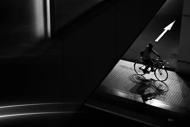 Urban Cyclist Silhouette