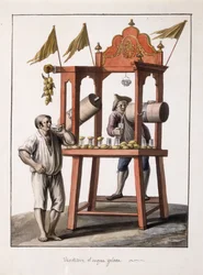 Seller of Iced Water; and Neopolitan Costume of the Wagon