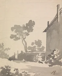Garden View from the Side of a House