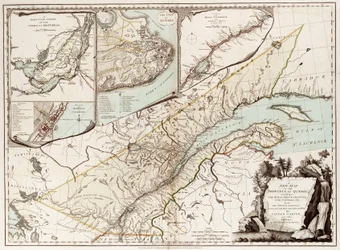 Map of Quebec, Canada