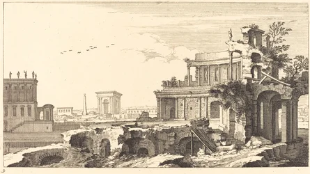 Landscape with Classical Ruins