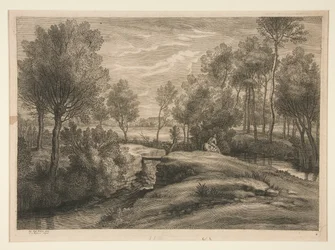 Landscape with Man Watering His Horse