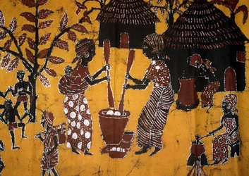 Cloth Made Using Batik Technique, Togo Handicrafts