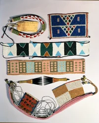 Collection of Zulu beaded artefacts