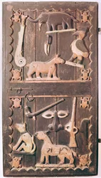 Door of the Royal Palace of Abomey, Benin