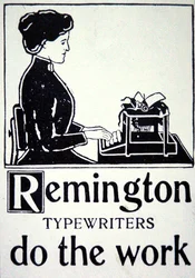 Advert for Remington Typewriters