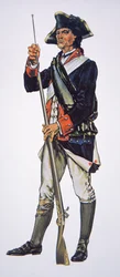 American War of Independence Soldier of the Pennsylvania State Regiment