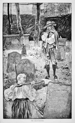 Life in New England in the 17th century - The grave digger