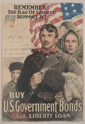 Remember! The Flag of Liberty Support It! Buy U. S. Government Bonds, 3rd Liberty Loan