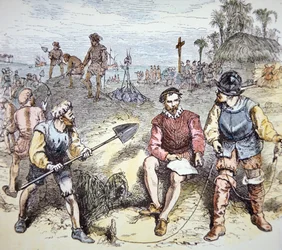 The Founding of St. Augustine in Florida by the Spanish in 1565