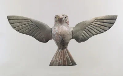 Furniture plaque: hawk, c.18th century BC