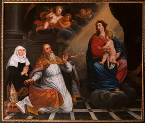 Saint Augustine in Adoration of the Holy Mary. 1692