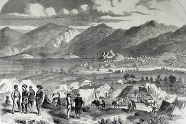Camp of the Sikh Cavalry at Cowloong