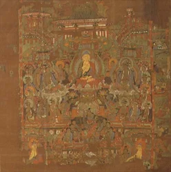 Paradise of Bhaisajyaguru, 8th-9th Century, Tunhuang