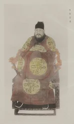 From Paintings in Old Imperial Palace