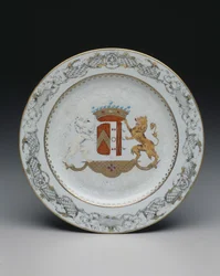 Plate with coat of arms