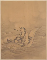 Sage Floating on Lotus Leaf