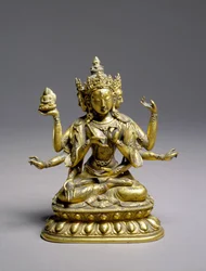 Seated Usnisavijaya, Qing Dynasty