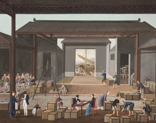 Tea production, c. 1820