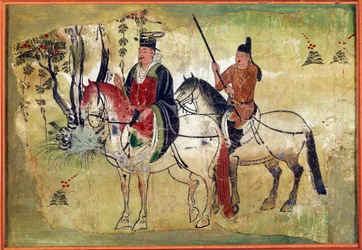 The Celestial Horses of Ferghana Tibetan Manuscript by Touen Houang
