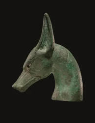An Egyptian Bronze Scepter Finial