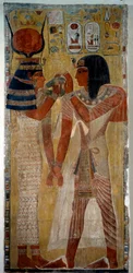King Sethi I and goddess Hathor