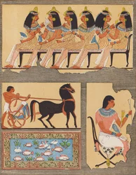 Frescoes from an Ancient Egyptian Tomb, Thebes