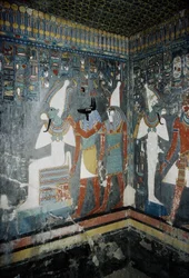 Luxor, Thebes: Valley of the Kings, tomb of Horemheb, Egyptian pharaoh on which the goddess Isis appears