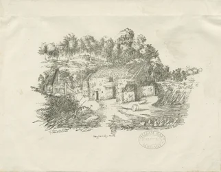 Biddulph - Knypersley Mill: lithograph