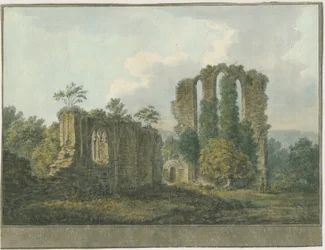 Croxden Abbey: Water Colour Painting