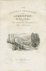 Dovedale - landscape: lithograph