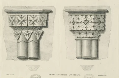 Interior of Lichfield Cathedral - Carved Foliage