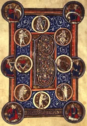Psalm I with Inhabited Initial 
