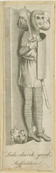 Leek Churchyard - Knight: engraving, nd [?18th cent]