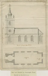 Marchington Church - Exterior Elevation and Interior Plan