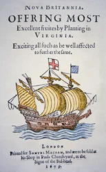 Pamphlet encouraging colonists to go to Virginia in America, published in 1609