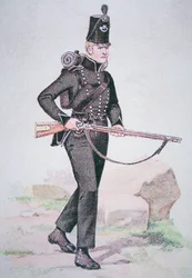 Private of the 95th Rifles, c.1810, Armed with the Baker Rifle
