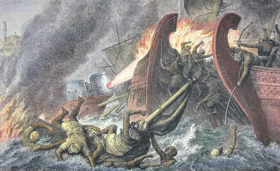 Ships Destroyed by Greek Fire