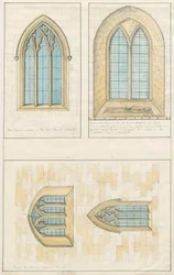 Uttoxeter Church [Old] - Architectural drawing of 