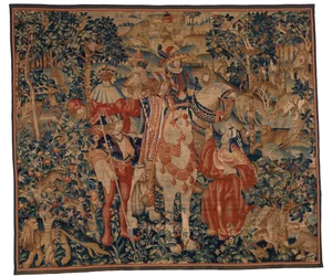 Tapestry, Alexander and Diogenes, Late 15th-Early 16th Century