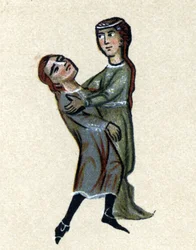 A Troubadour of the Middle Ages, illustration from 