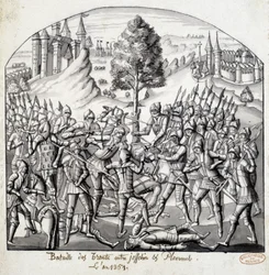 Battle of the Trento between Josselin and Ploermal, in the year 1351