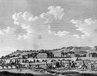 French Revolution and counter-revolutionary movements: Declared a traitor to the nation, Gilbert du Motier de La Fayette (1757-1834) secretly left the camp outside Sedan on 19 August 1792 with César de Latour-Maubourg (Latour-Maubourg), Alexandre de