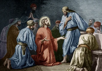 Jesus Christ Teaching Prayer to John