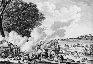 War of the French Revolution: Death of the French general Barthelemy Catherine Joubert (1769-1799), killed in the battle of Novi on 28 Thermidor An VII (August 15)