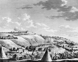War of the French Revolution: Siege and capture of Lyon by the French Republican army on 9 October 1793 against the royalist troops