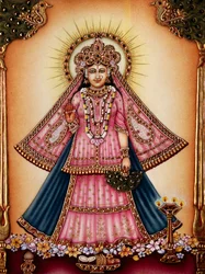 Goddess Radha Miniature Painting