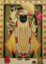 Lord Shrinathan Nathdwaran Miniature Painting on Paper
